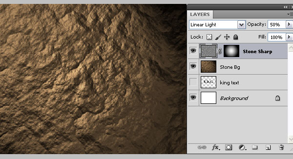 如何制作褐色岩石文字效果的PS教程