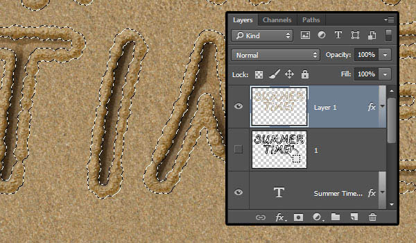PS怎样制作逼真漂亮的沙滩文字图片