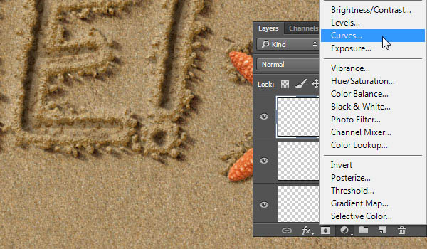 PS怎样制作逼真漂亮的沙滩文字图片