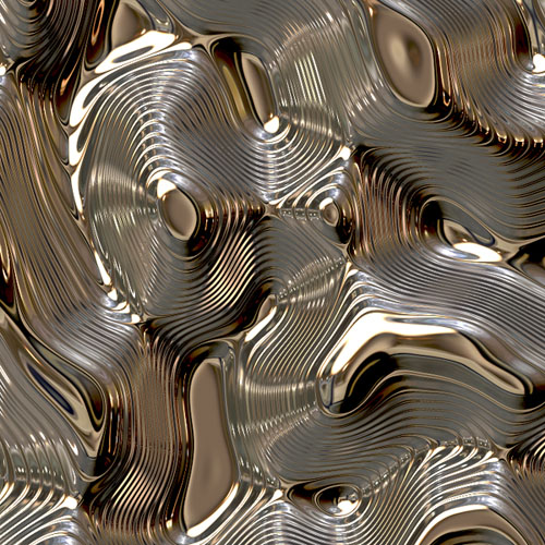 PS制作3D立体金属格子纹路的质感文字