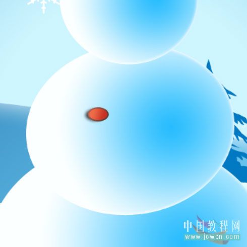 用PS绘制漂亮的圣诞雪人壁纸图片