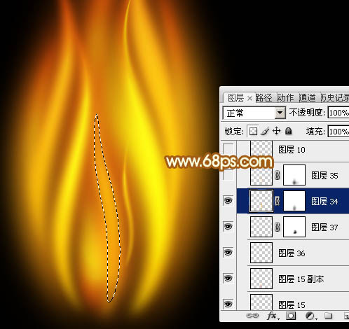 制作燃烧火焰图片实例的PS教程