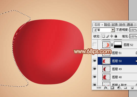 制作一只漂亮水晶红苹果的PS实例教程