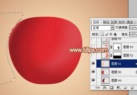 制作一只漂亮水晶红苹果的PS实例教程
