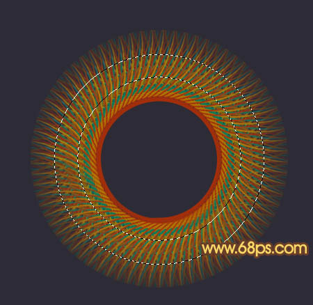 PS制作立体抽象的圆形光束编织图案