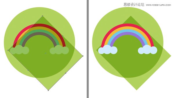 设计扁平化风格天气图标的PS实例教程