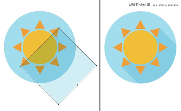 设计扁平化风格天气图标的PS实例教程