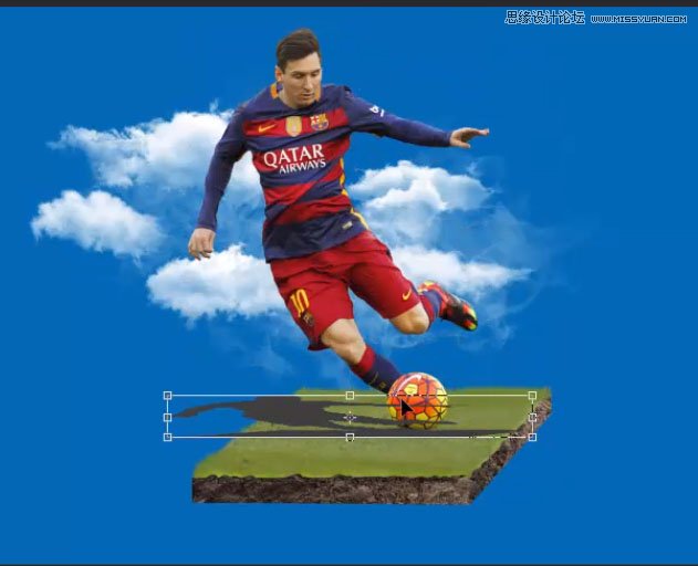 设计立体效果创意足球主题海报的PS教程