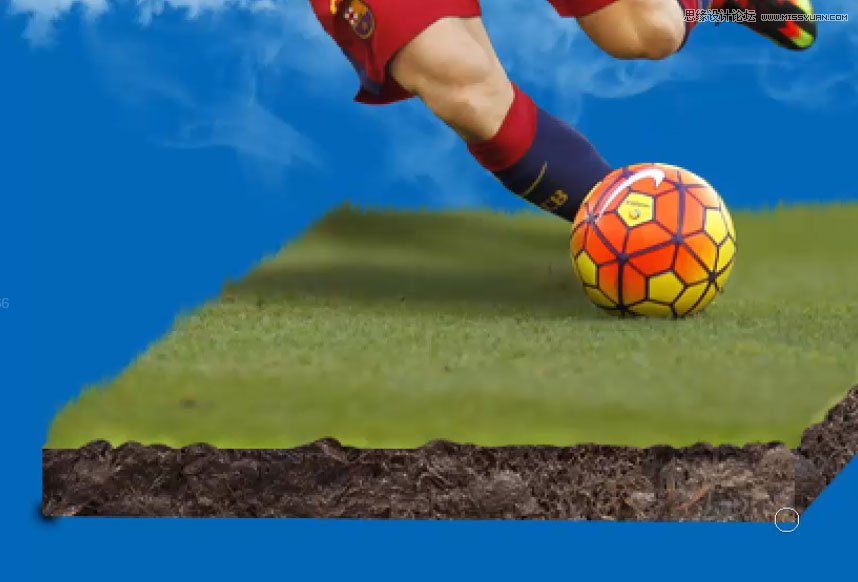 设计立体效果创意足球主题海报的PS教程