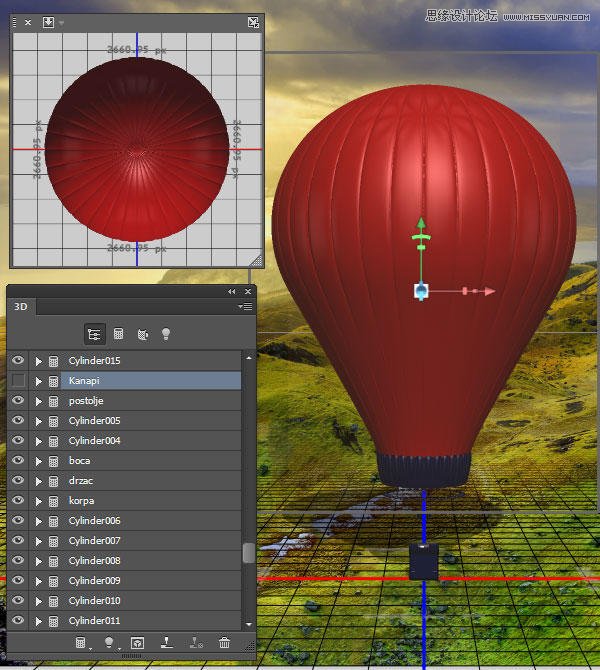 设计腾空热气球电影海报图片的PS教程