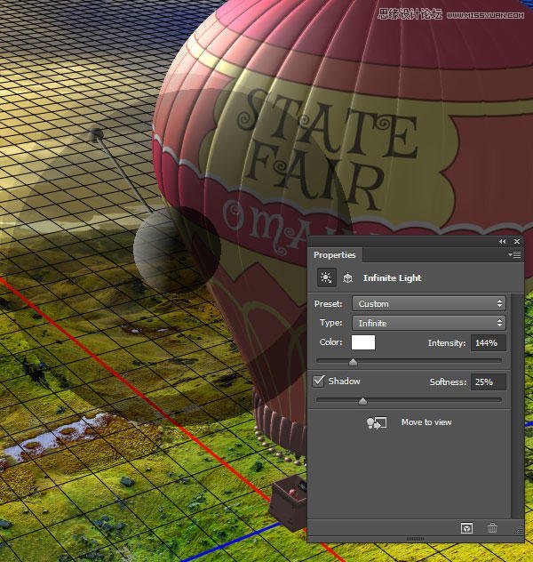 设计腾空热气球电影海报图片的PS教程