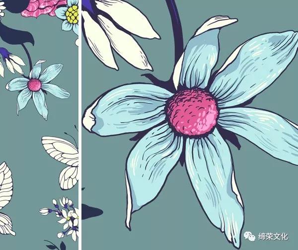 制作蝴蝶花卉针织图案的PS实例教程