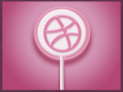 制作可爱粉色棒棒糖图片的PS教程