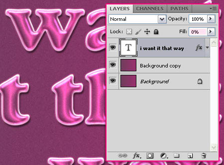 Photoshop打造粉紫色可爱水晶文字