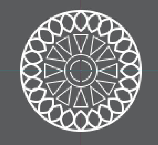 制作圆形黑白几何图案的PS教程