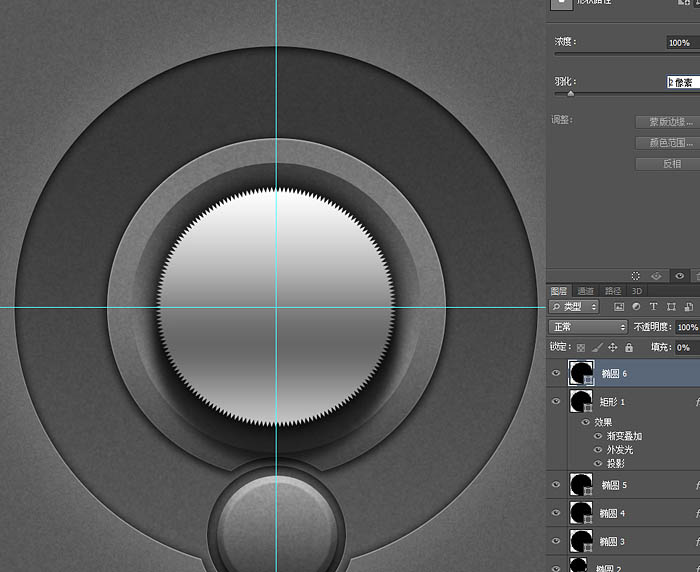 制作金属质感旋转按钮图片的PS教程