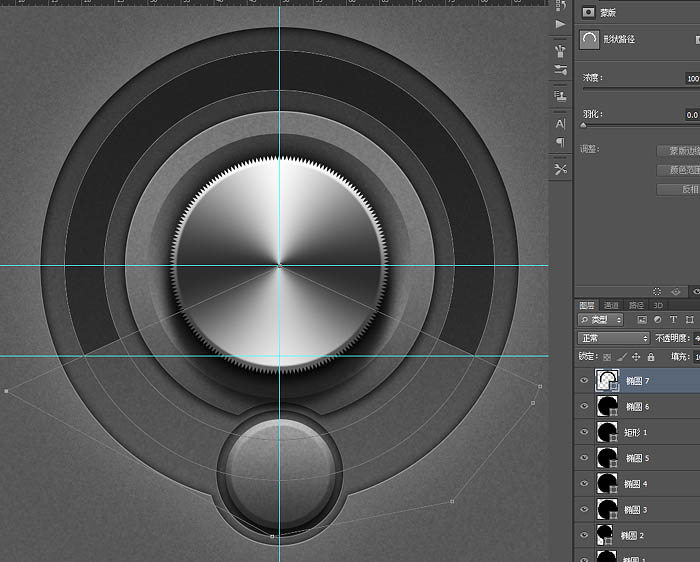 制作金属质感旋转按钮图片的PS教程
