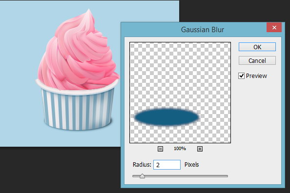 制作逼真粉色冰淇淋图片的PS教程