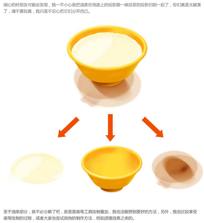 制作豆浆油条精美早餐图标的PS教程
