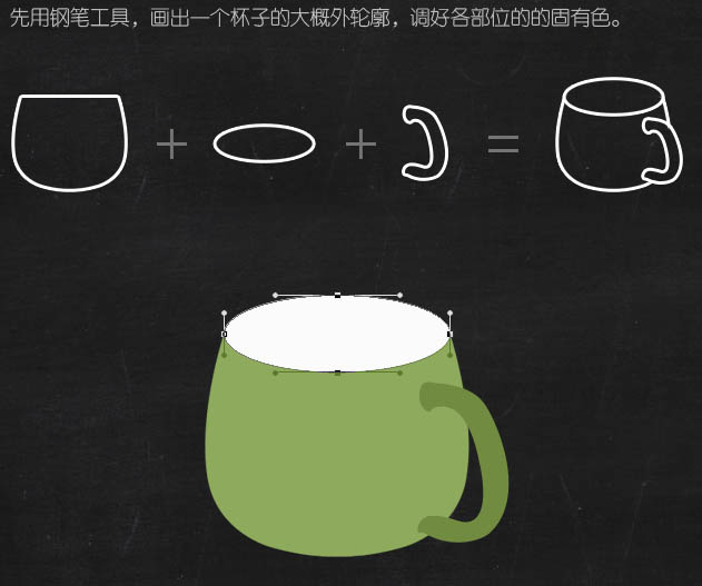 绘制一张漂亮咖啡杯图片的PS教程