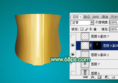 制作漂亮金色奖杯实例图片的PS教程