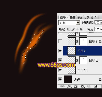 用PS制作另类隐形的漂亮火焰蝴蝶图片