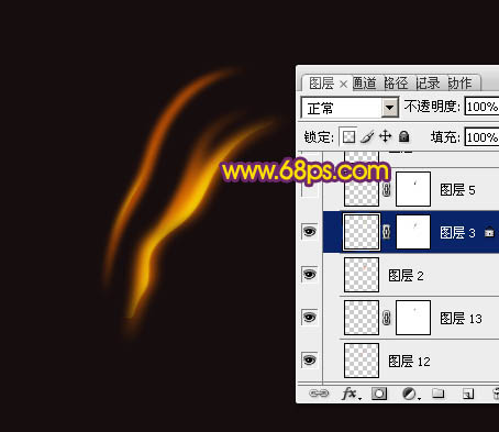 用PS制作另类隐形的漂亮火焰蝴蝶图片