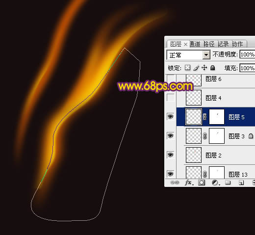 用PS制作另类隐形的漂亮火焰蝴蝶图片