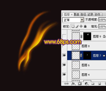 用PS制作另类隐形的漂亮火焰蝴蝶图片