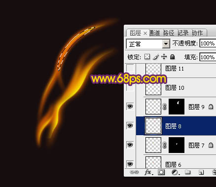 用PS制作另类隐形的漂亮火焰蝴蝶图片