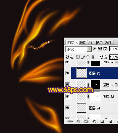 用PS制作另类隐形的漂亮火焰蝴蝶图片