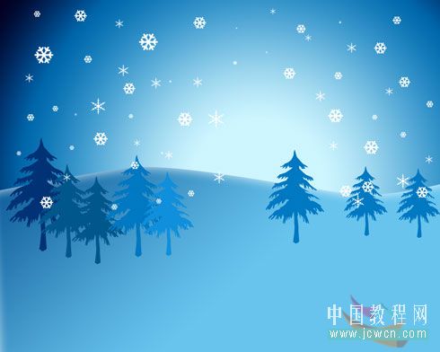 用PS绘制漂亮的圣诞雪人壁纸图片