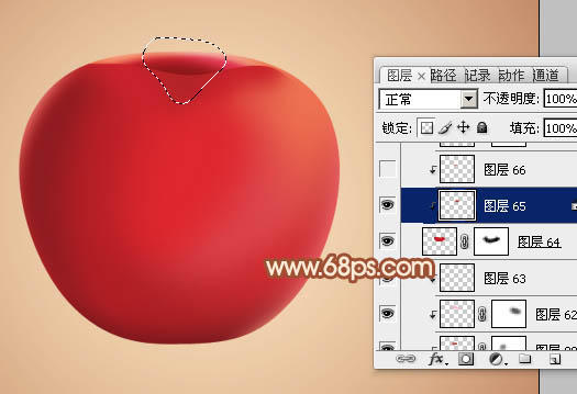 制作一只漂亮水晶红苹果的PS实例教程