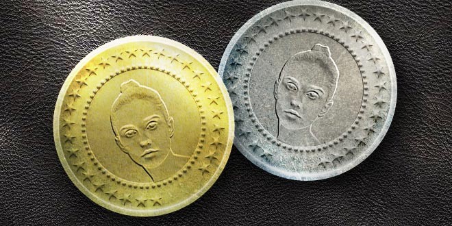PS制作一枚逼真的西方古代银币