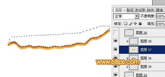 制作一枝逼真金黄色麦穗图片的PS教程