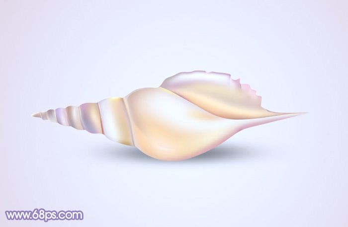 Photoshop色彩漂亮的海螺制作教程