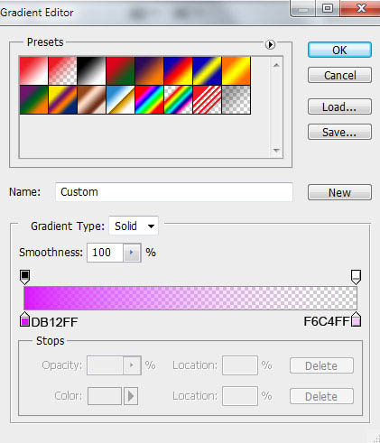 制作彩色光束条纹背景图案的PS实例教程