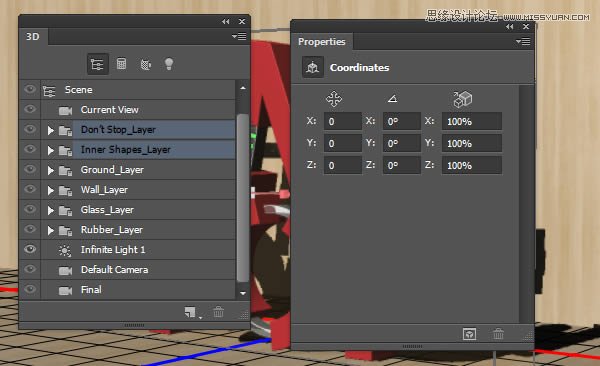 制作积木搭建红色立体文字图片的PS教程