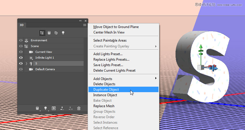 制作可爱3D立体插画文字图片的PS教程