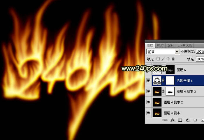 制作炫酷燃烧火焰文字图片的PS教程