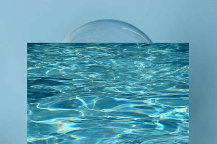 PS合成漂亮水晶球当中的海洋世界
