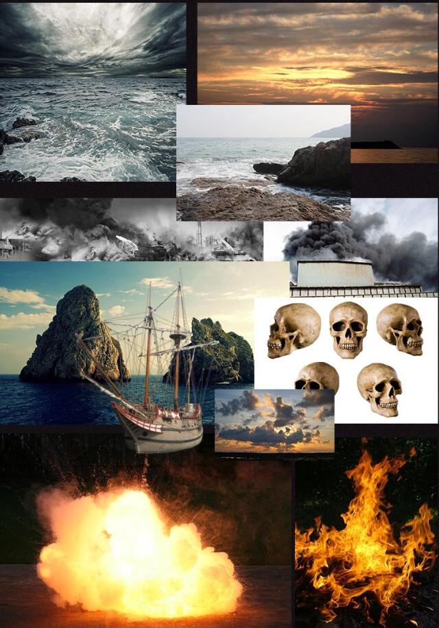 用PS合成炫酷海上战斗场景的海盗图片