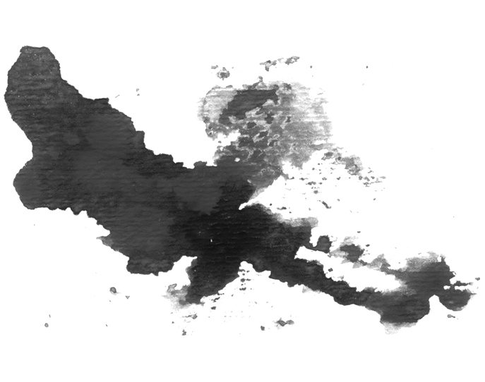 PS合成黑白碎片散落效果的抽象头像照片