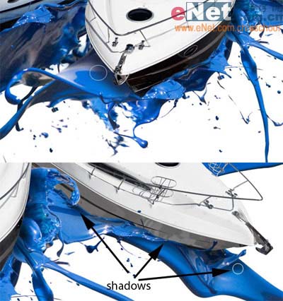 PS多图素材合成蓝色的航海宣传海报