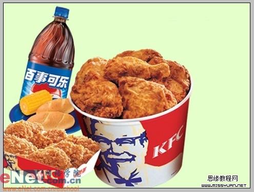 如何制作个性KFC广告海报的PS合成教程