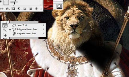 Photoshop合成创意的丛林人形狮王照片