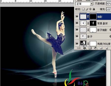 合成梦幻唯美芭蕾舞照片的PS教程
