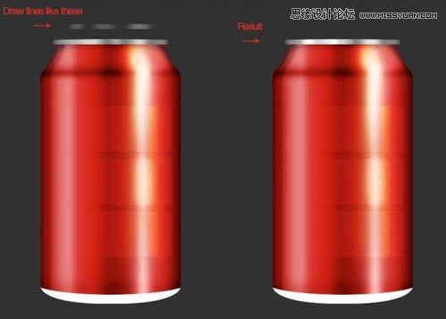 绘制可口可乐易拉罐图片的Photoshop教程