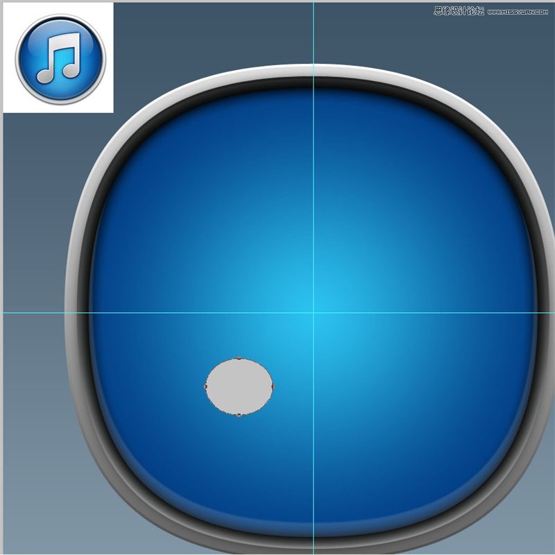 绘制立体圆润iTunes软件图标的PS教程