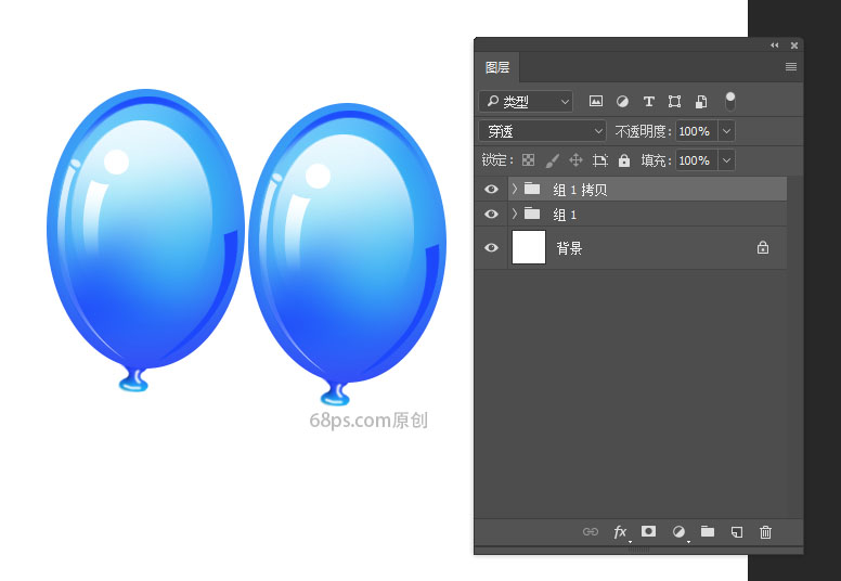 鼠绘透明彩色水晶气球图片的PS教程